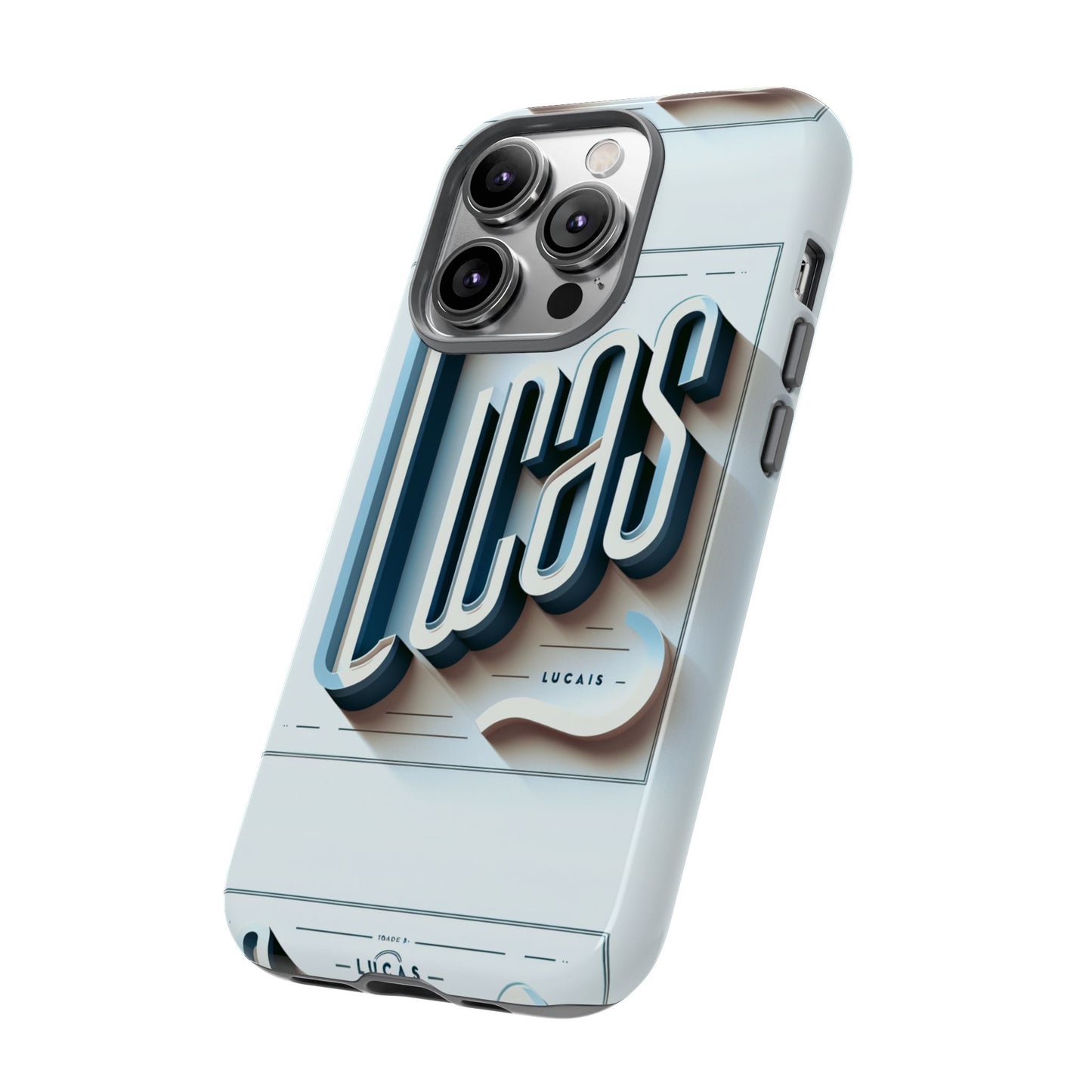 lucas blue phone case with 3d wrap design for smartphones compatible with iphone and android devices shockproof protective cover for anime and comic fans