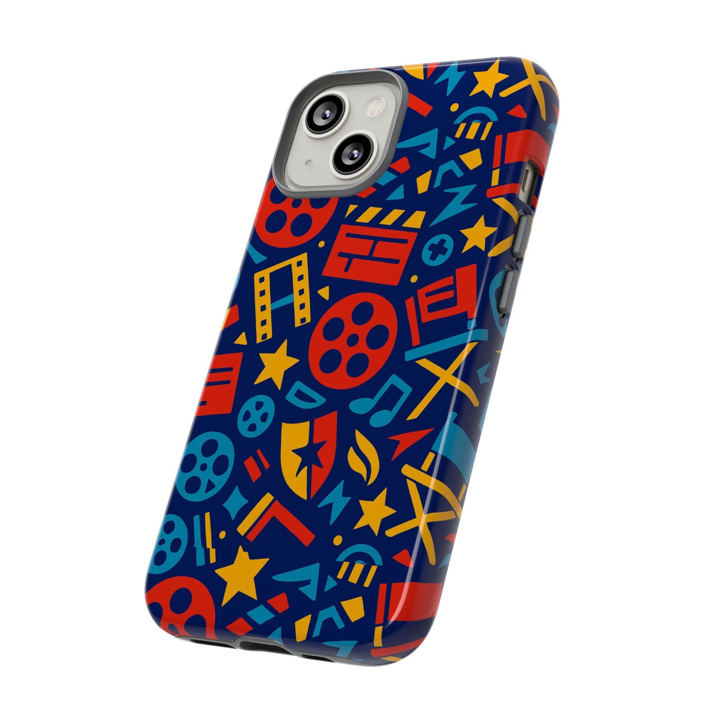 vibrant 3d movie icons protective phone case for kids and adults – stylish accessory – compatible with iphone 13, 14, 15 & 16 – all models including pro, pro max & plus