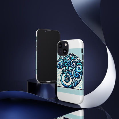 Vibrant 3D Wrap Protective Phone Case with Playful Chameleon Design in Blue – Unique Accessory for Self-Expression Compatible with iPhone 13, 14, 15 & 16 – all models including Pro, Pro Max & Plus