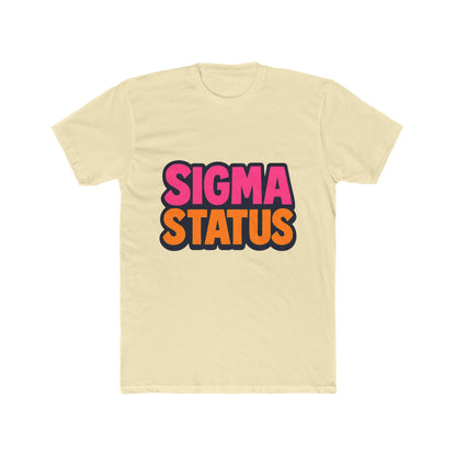Sigma Status Unisex T-Shirt - Multicolor Meme Graphic Tee for Casual Wear, Funny Gift Idea for Meme Lovers