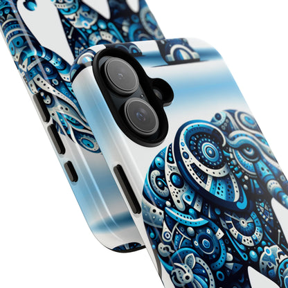 Blue Animal Create 4 3D Wrap Protective Phone Case for Smartphones with Vibrant Anime and Comic Inspired Design Durable Shock Absorption and UV Protection