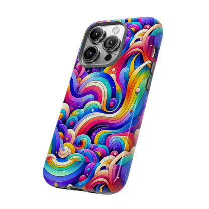 Pink Pattern Image 4 Phone Case with 3D Wrap and Shock Protection for Smartphone Accessories