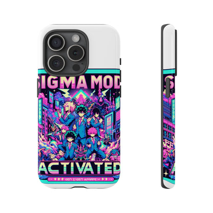 Vibrant Sigma Mode Activated Protective Phone Case for Anime Lovers, 3D Wrap Design, Durable TPU Silicone, UV Protected, Stylish Drop Protection, Gift for Friends