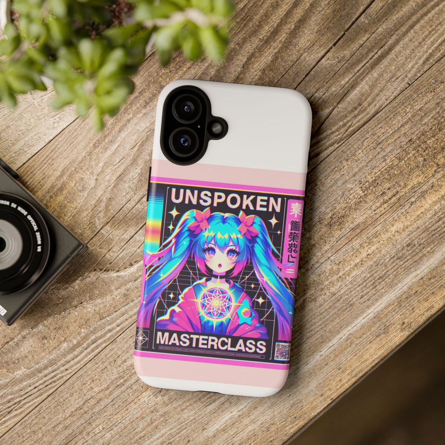 unspoken riz masterclass protective phone case, 3d wrap design, durable shock absorption, uv protected, ideal gift for anime and comic fans, glossy or matte finish