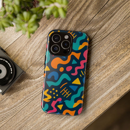 Vibrant Abstract Protective Phone Case with Bold 3D Design for Unique Expression and Stylish Protection Compatible with iPhone 13, 14, 15 & 16 – all models including Pro, Pro Max & Plus