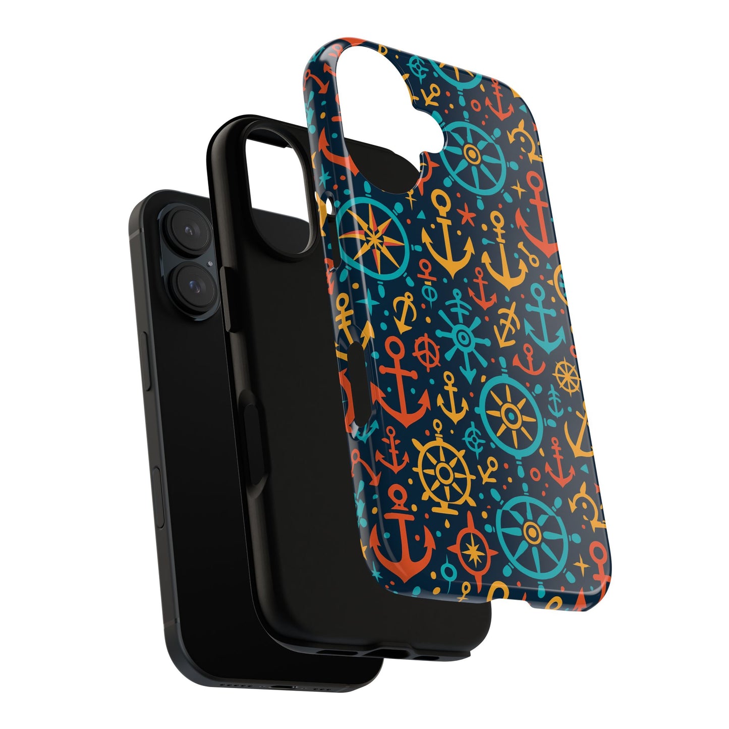 vibrant nautical pattern phone case for stylish protection – bold accessory for iphone 13, 14, 15 & 16 – all models including pro, pro max & plus