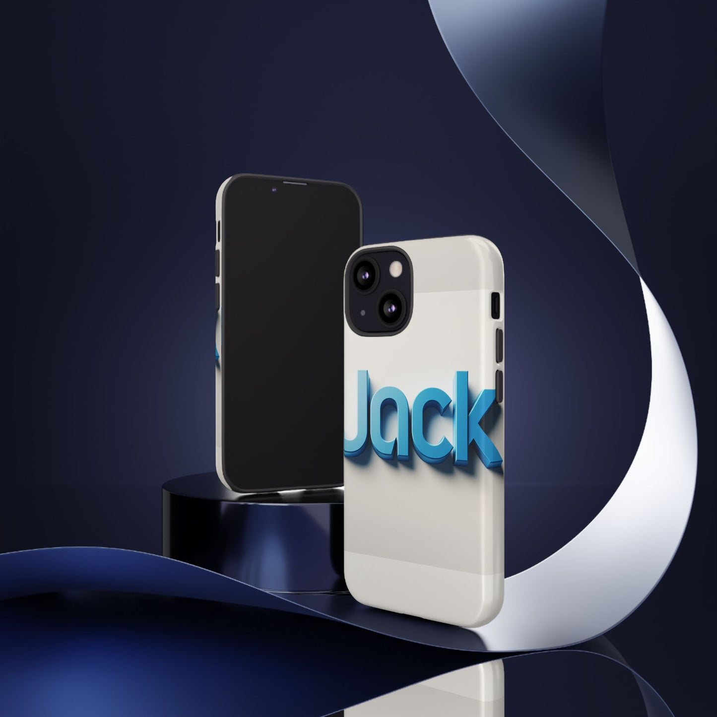 name jack blue anime comic style 3d wrap protective phone case for men women shock absorption durable tpu cover