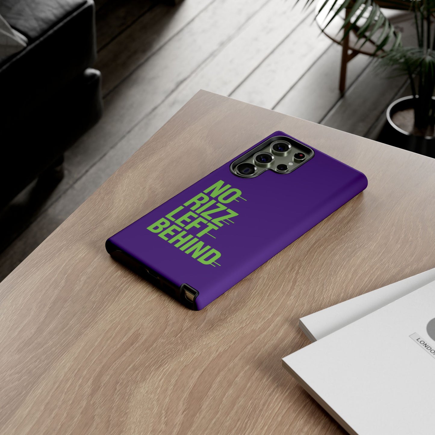 tough phone case - no rizz left behind - durable, stylish protection for active lifestyles - impact-resistant, dual layer, shock-absorbing tpu - perfect gift for tech lovers