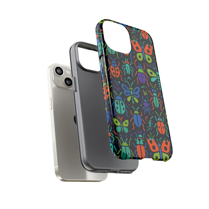 Vibrant 3D Insect Phone Case Colourful Stylish Protective Cover Unique Design for Men and Women Compatible with iPhone 13, 14, 15 & 16 – all models including Pro, Pro Max & Plus