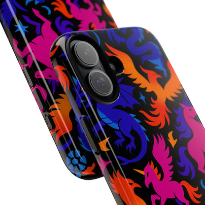 Vibrant 3D Fantasy Design Protective Phone Case for Stylish Protection Compatible with iPhone 13, 14, 15 & 16 – All Models Including Pro, Pro Max & Plus
