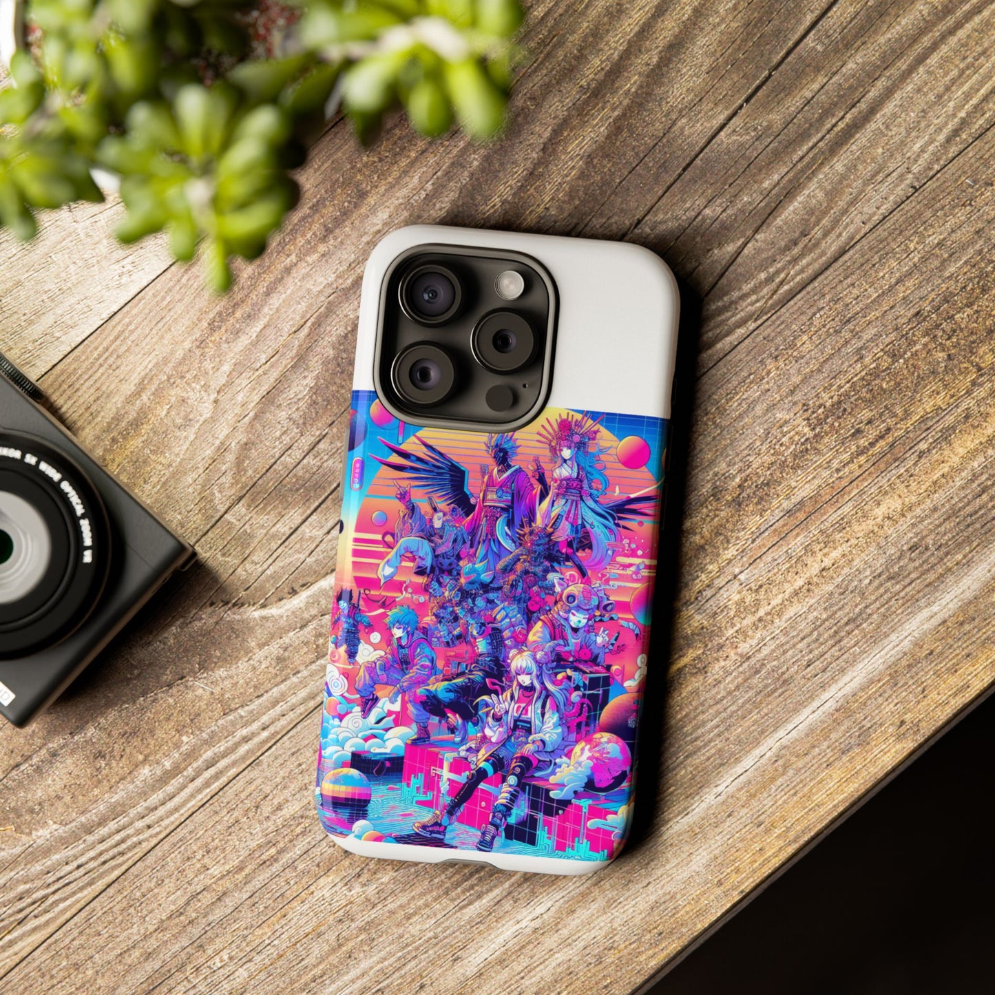 zero npc energy vibrant 3d protective phone case for anime lovers