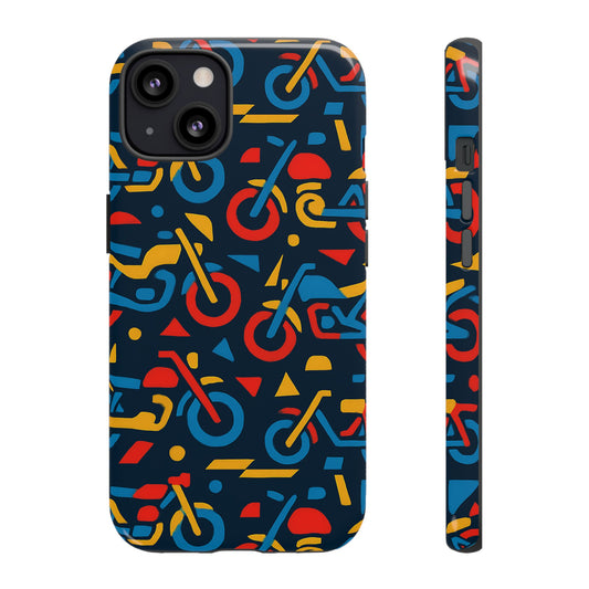 Multicolour Motorcycle Phone Case – Vibrant Art Design for Stylish Protection – Compatible with iPhone 13, 14, 15 & 16 – All Models Including Pro, Pro Max & Plus