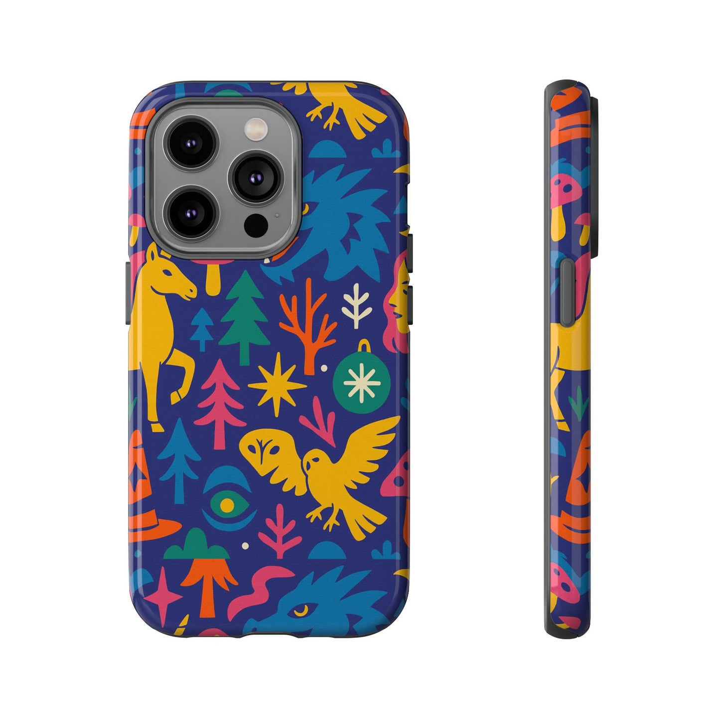 vibrant retro 3d wrap protective phone case with funky multicolour design stylish accessory for self-expression compatible with iphone 13, 14, 15 & 16 – all models including pro, pro max & plus