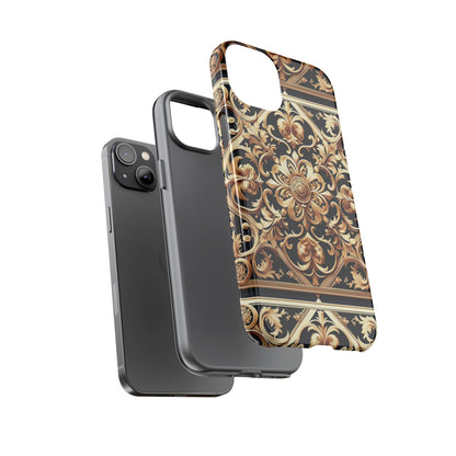 Pattern Image 5 Vibrant Anime Comic Style Shockproof Phone Case with Ornate Baroque Design Compatible with iPhone 13, 14, 15 & 16 – all models including Pro, Pro Max & Plus