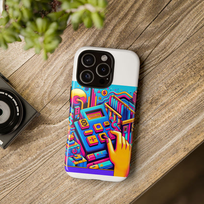 Fantum Finance Dept Protective Phone Case, 3D Wrap Design, Durable Silicone Liner, UV Protected, Ideal Gift for Tech Enthusiasts and Anime Lovers