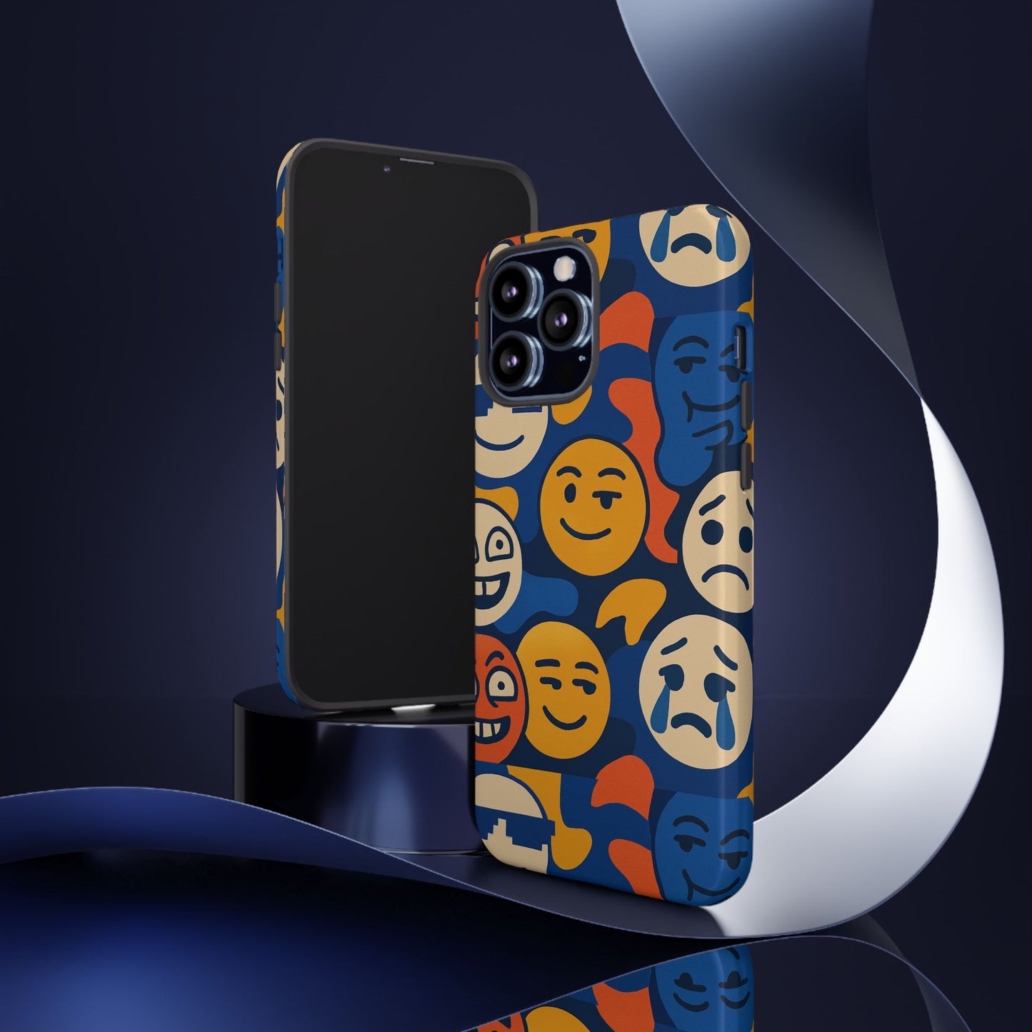 vibrant 3d emoji protective phone case for daily use – bold design for stylish expression – compatible with iphone 13, 14, 15 & 16 – all models including pro, pro max & plus