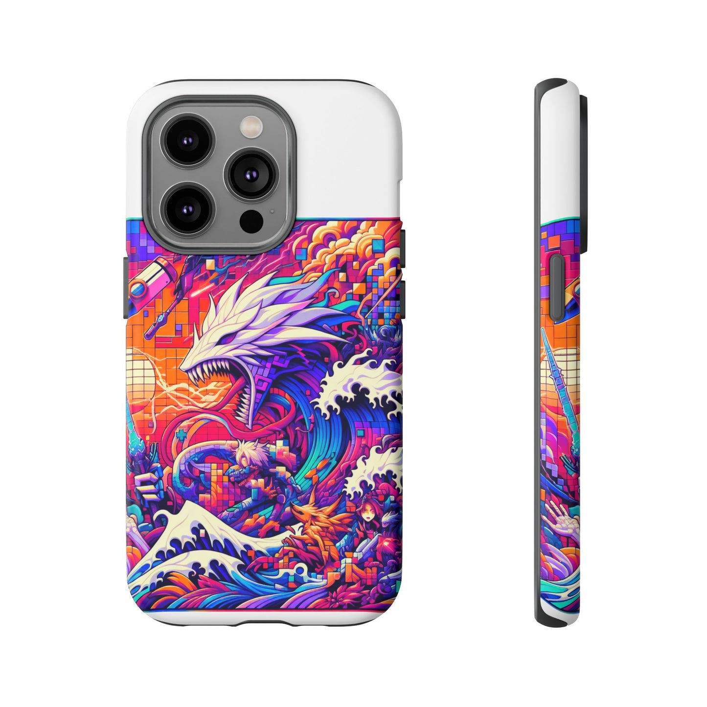 whopper whopper sigma stopper protective phone case 3d wrap, durable shock absorption, uv protection, stylish anime design for men and women