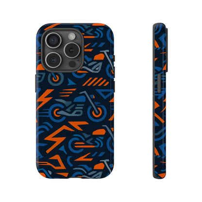 Multicolour 3D Wrap Motorcycle Protective Phone Case – Vibrant Design for Stylish Protection Compatible with iPhone 13, 14, 15 & 16 – all models including Pro, Pro Max & Plus
