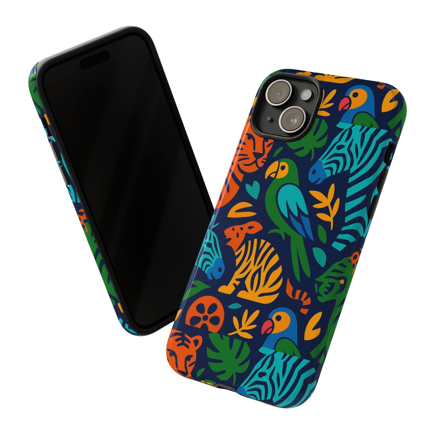 vibrant 3d animal print phone case for stylish protection – unique accessory for men and women compatible with iphone 13, 14, 15 & 16 – all models including pro, pro max & plus