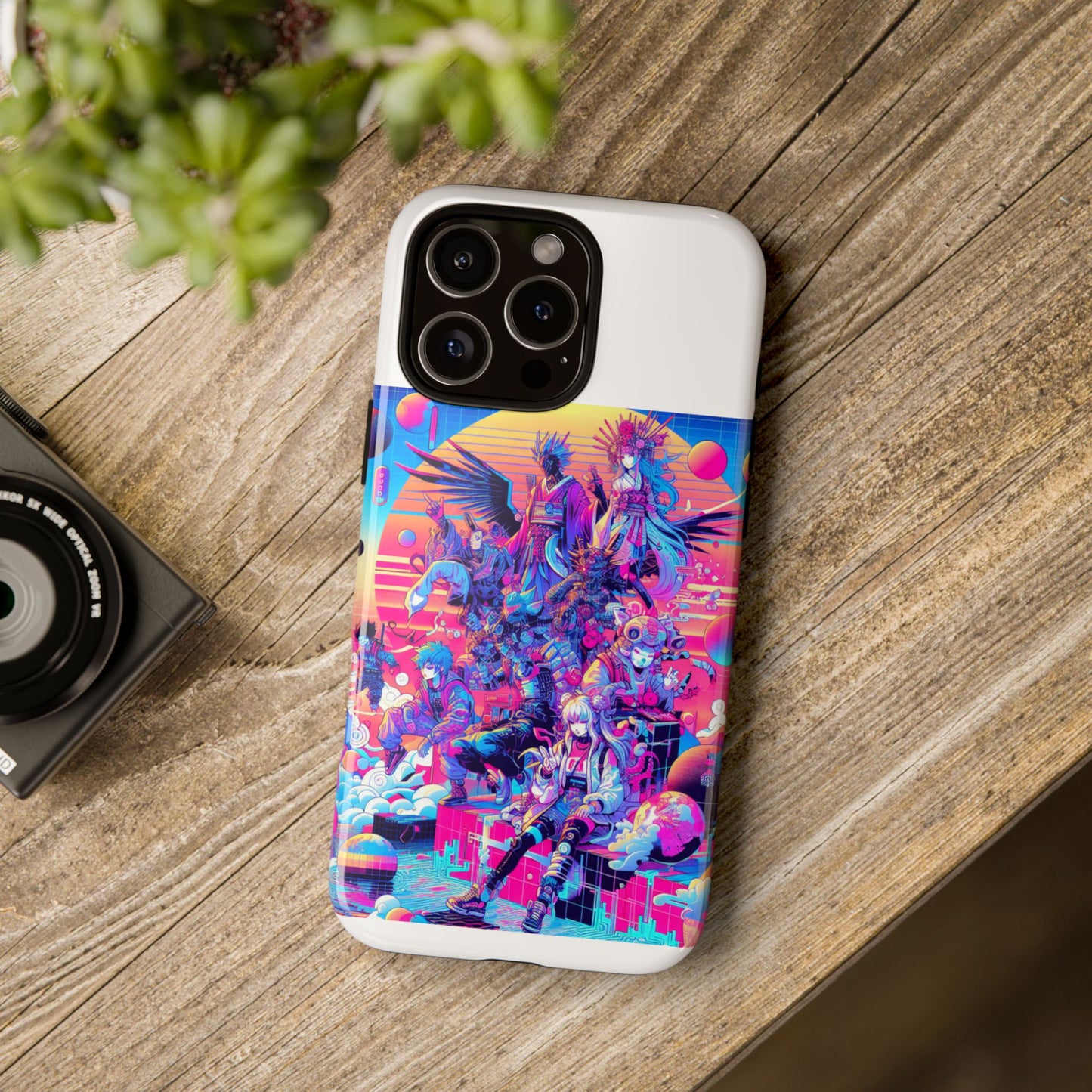 zero npc energy vibrant 3d protective phone case for anime lovers