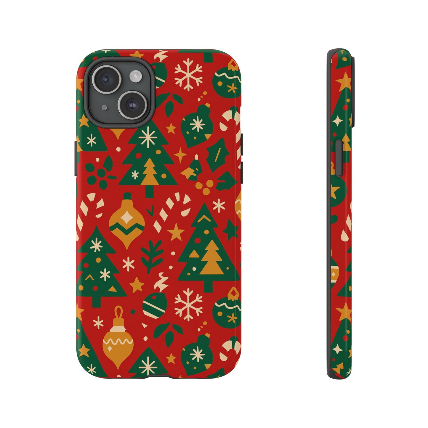 multicolor 3d wrap protective phone case with festive holiday design – fun retro style for smartphone protection compatible with iphone 13, 14, 15 & 16 – all models including pro, pro max & plus