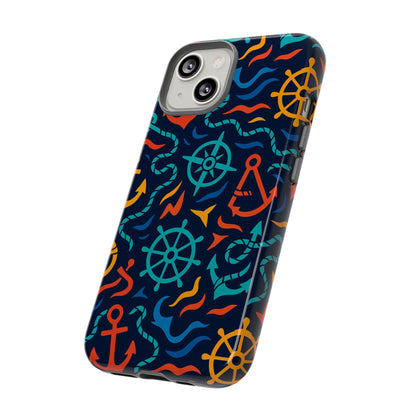 Nautical Multicolor Protective Phone Case with 3D Wrap Design for Unique Style and Self-Expression Compatible with iPhone 13, 14, 15 & 16 – all models including Pro, Pro Max & Plus