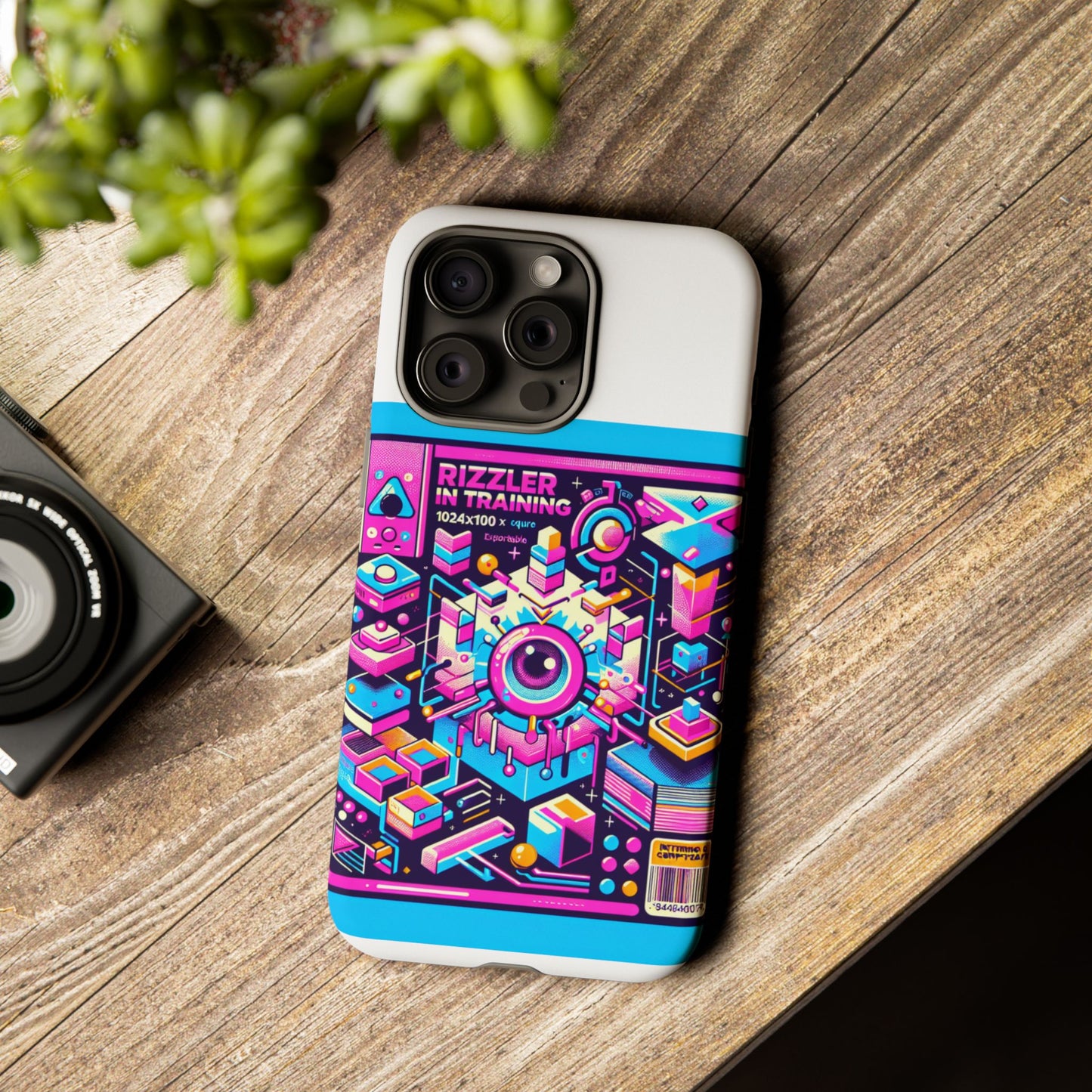 rizzler in training protective phone case for anime lovers