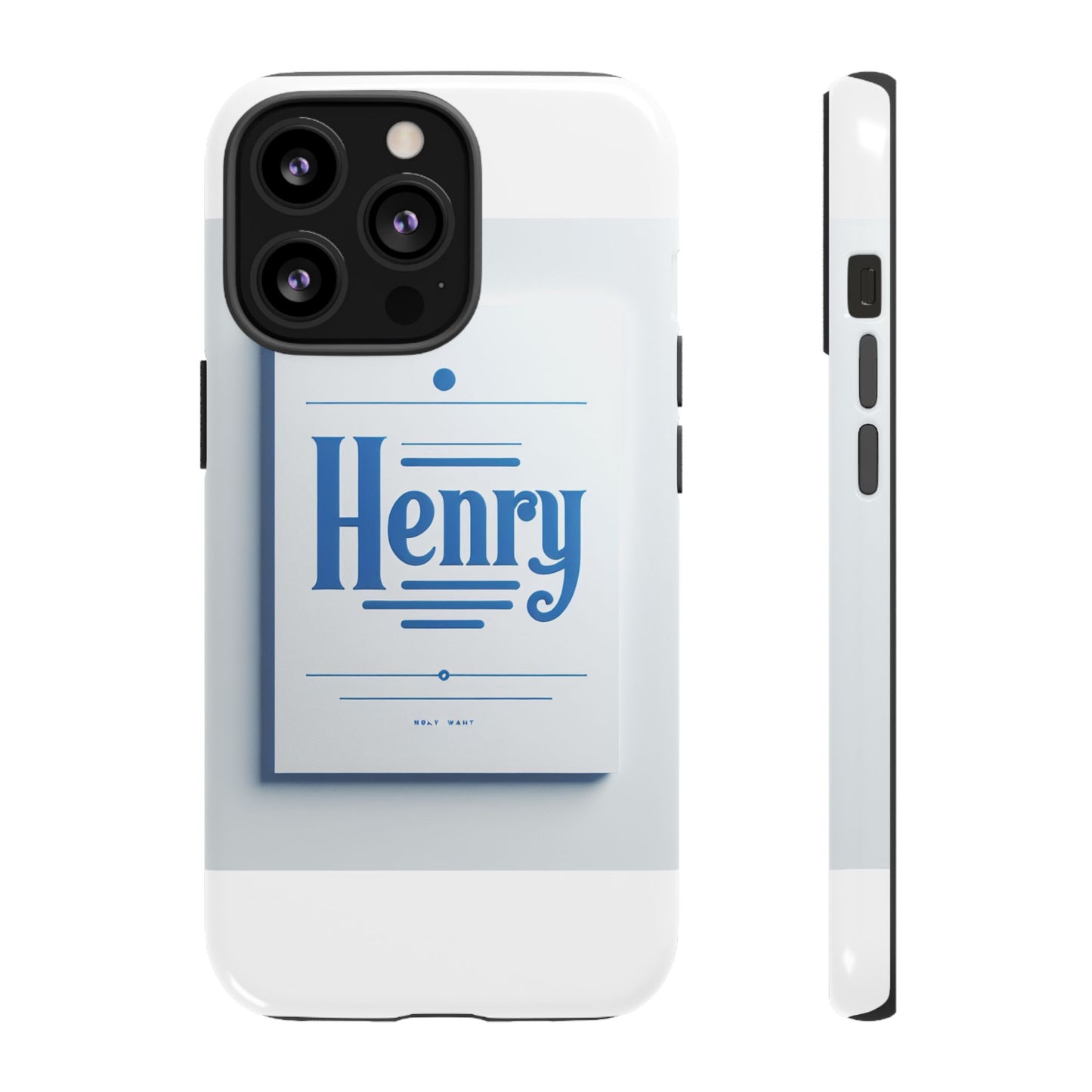 stylish blue typographic phone case for men and women, durable protection, unique design, compatible with iphone 13, 14, 15 & 16 – all models including pro, pro max & plus