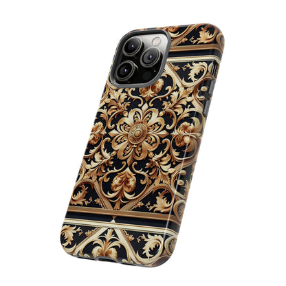 Pattern Image 5 Vibrant Anime Comic Style Shockproof Phone Case with Ornate Baroque Design Compatible with iPhone 13, 14, 15 & 16 – all models including Pro, Pro Max & Plus