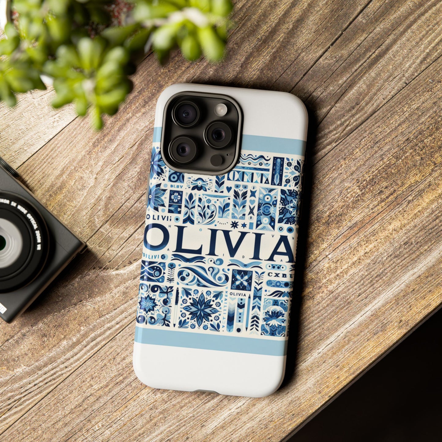 vibrant 3d wrap protective phone case in blue floral design for stylish protection compatible with iphone 13, 14, 15 & 16 – all models including pro, pro max & plus