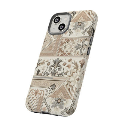 Pattern Image 5 Vibrant 3D Phone Case for Anime and Comic Fans with Ornate Tile Design, Stylish Protective Cover, Suitable for All iPhone Models Including Pro Max