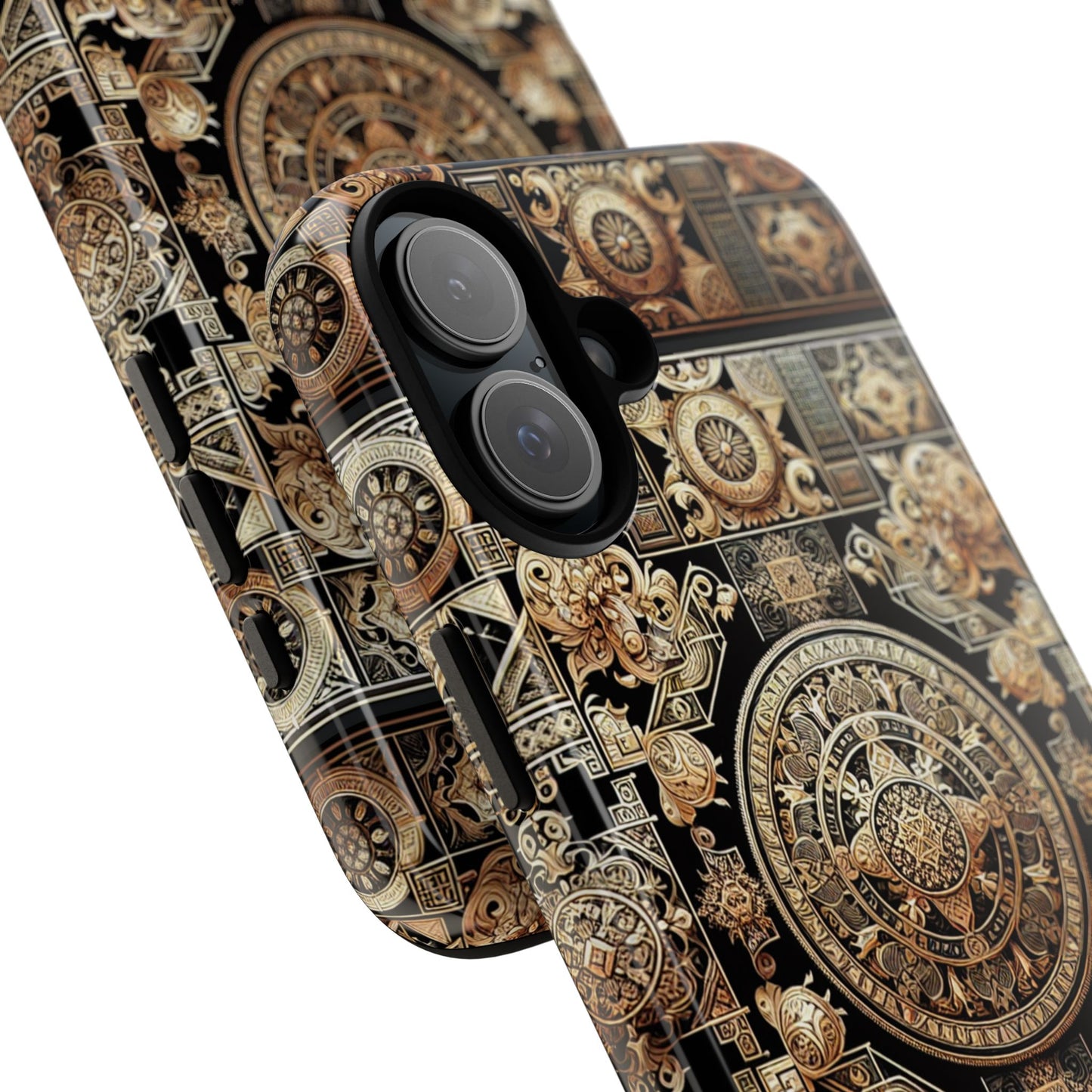 pattern image 8 vibrant shockproof phone case for anime and comic fans with ornate baroque design compatible with iphone 13, 14, 15 & 16 – all models including pro, pro max & plus