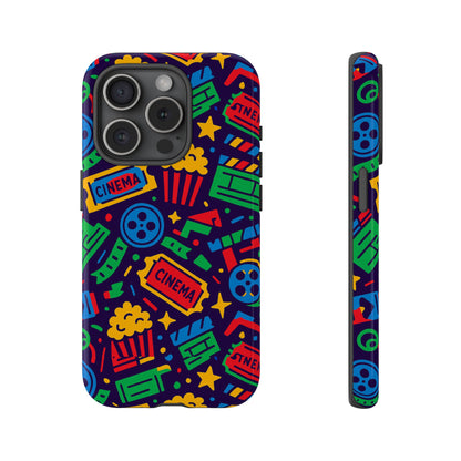 Vibrant Multicolour Cinema-Themed 3D Wrap Protective Phone Case for Self-Expression Stylish Protection Compatible with iPhone 13, 14, 15 & 16 – all models including Pro, Pro Max & Plus