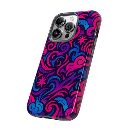 Vibrant 3D Abstract Swirl Phone Case for Creative Individuals – Stylish Protection for Smartphones Compatible with iPhone 13, 14, 15 & 16 – all models including Pro, Pro Max & Plus