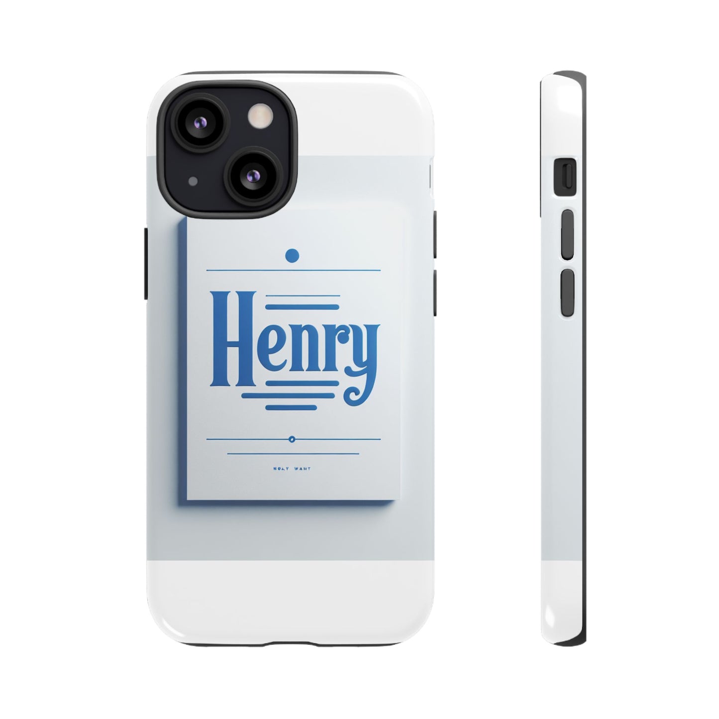 stylish blue typographic phone case for men and women, durable protection, unique design, compatible with iphone 13, 14, 15 & 16 – all models including pro, pro max & plus