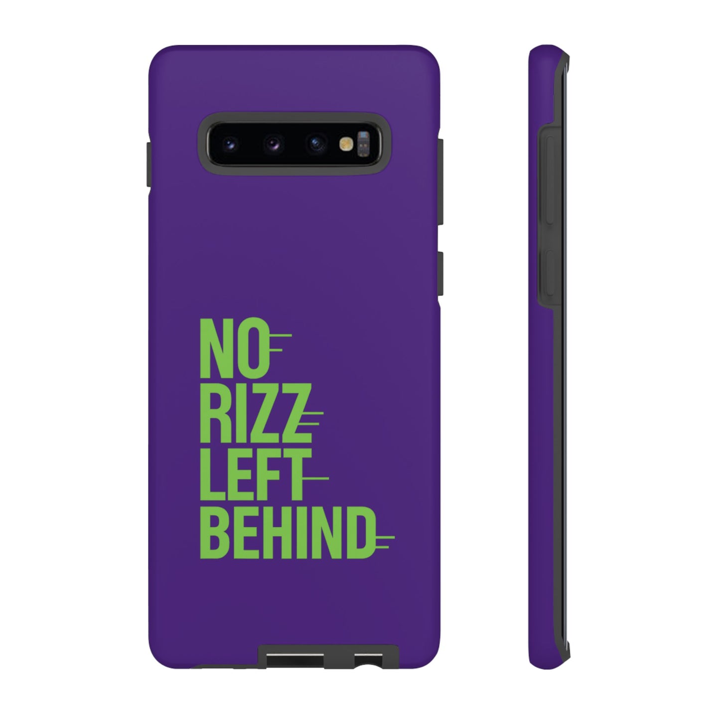 tough phone case - no rizz left behind - durable, stylish protection for active lifestyles - impact-resistant, dual layer, shock-absorbing tpu - perfect gift for tech lovers