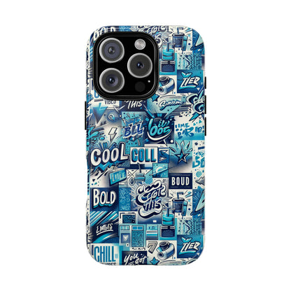 Blue Pattern Image 16 Phone Case for Smartphones with 3D Wrap Design Shock Absorption and UV Protection Stylish Anime and Comic Inspired Protective Cover