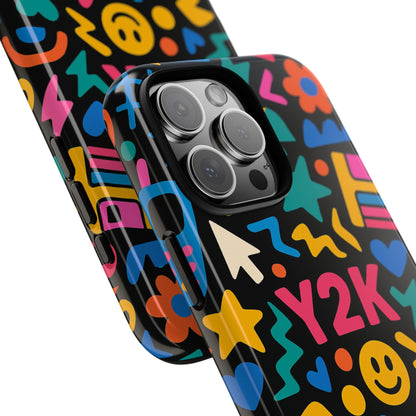 Vibrant Y2K Design 3D Wrap Protective Phone Case for Unique Style and Fashion Accessory Compatible with iPhone 13, 14, 15 & 16 – all models including Pro, Pro Max & Plus