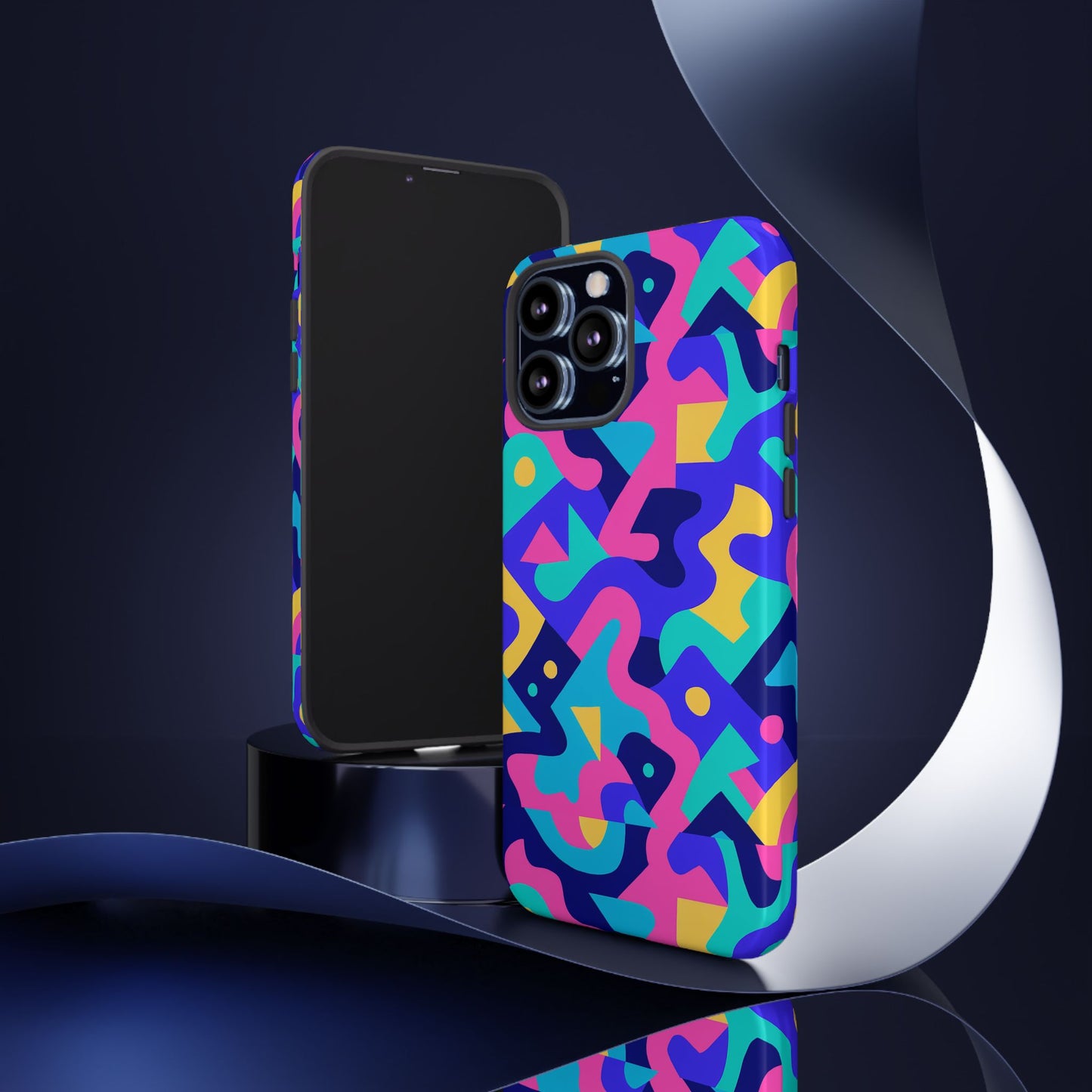vibrant abstract pattern protective phone case stylish accessory for unique expression compatible with iphone 13, 14, 15 & 16 – all models including pro, pro max & plus