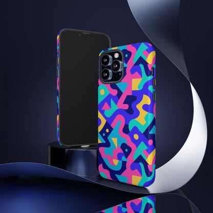 Vibrant Abstract Pattern Protective Phone Case Stylish Accessory for Unique Expression Compatible with iPhone 13, 14, 15 & 16 – All Models Including Pro, Pro Max & Plus