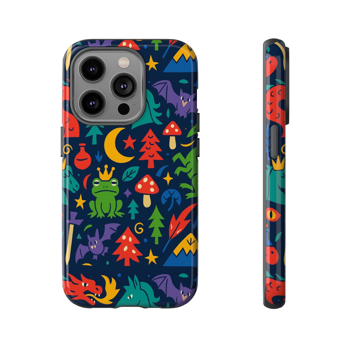 vibrant 3d wrap protective phone case with playful fantasy design for unique smartphone accessories compatible with iphone 13, 14, 15 & 16 – all models including pro, pro max & plus