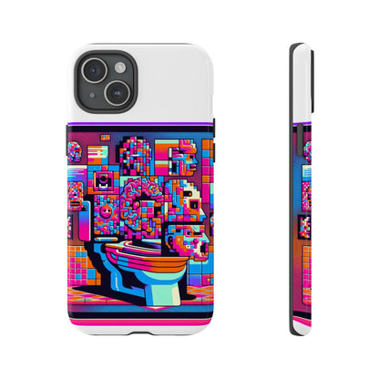 Toilet Head Big Brain 3D Wrap Protective Phone Case for Anime Lovers, Durable TPU Silicone, UV Protected, Stylish Gift for Birthdays and Holidays