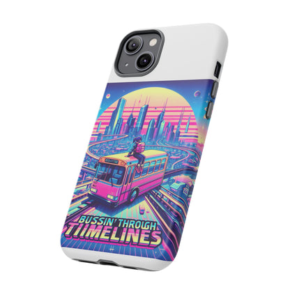 Bussin Through Timelines Protective Phone Case for Anime Lovers, Durable 3D Wrap Design, Shock Absorbent TPU Silicone, UV Protected, Stylish Accessory for Smartphones