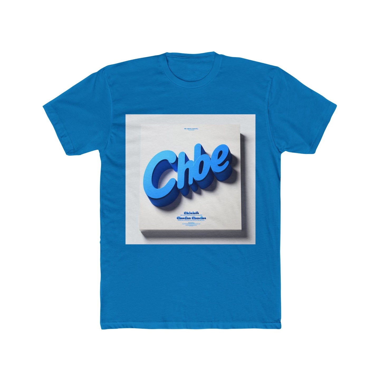 stylish alphabet blue 46 unisex t-shirt - comfortable graphic tee for everyday wear