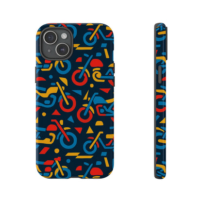 Multicolour Motorcycle Phone Case – Vibrant Art Design for Stylish Protection – Compatible with iPhone 13, 14, 15 & 16 – All Models Including Pro, Pro Max & Plus