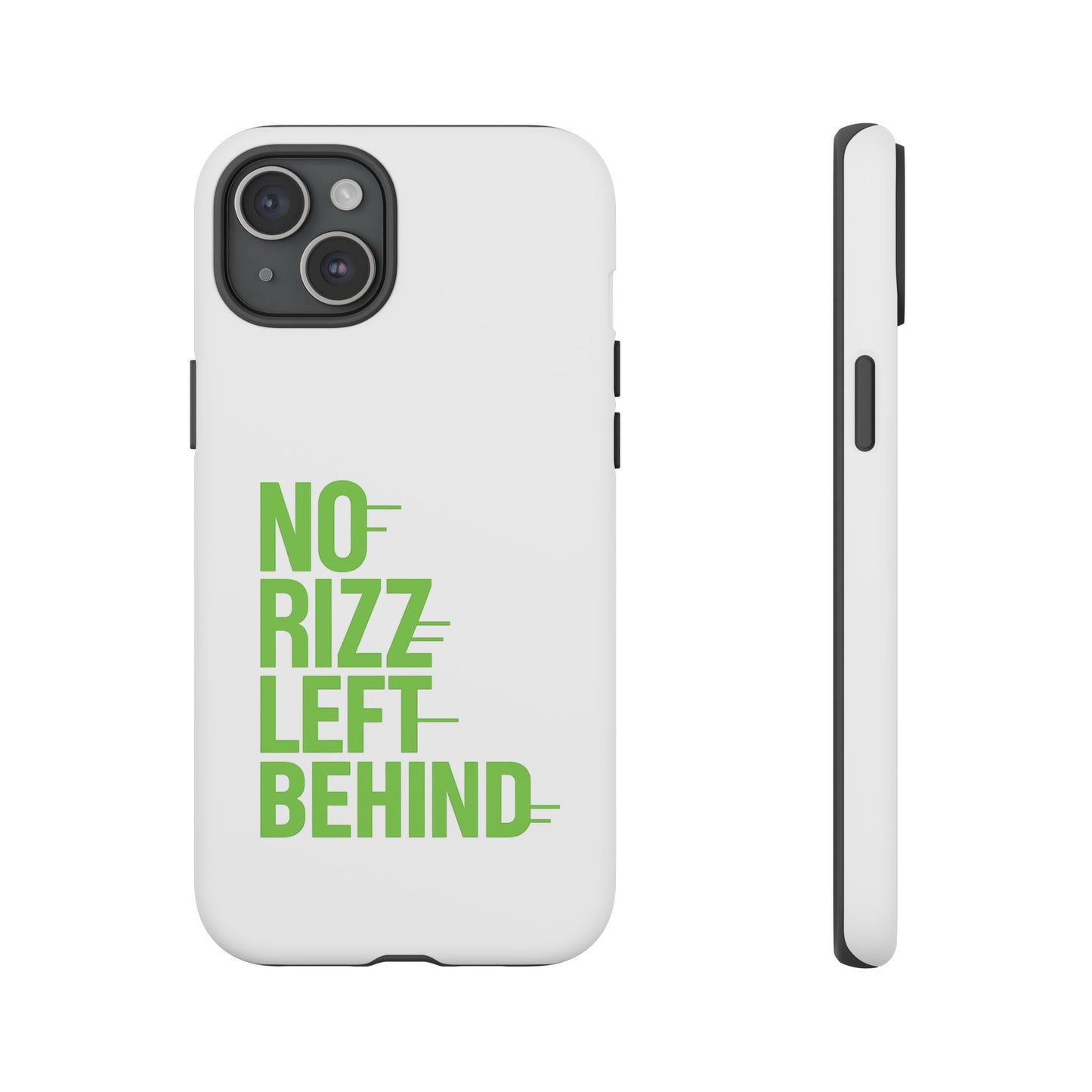 copy of tough cases - no rizz left behind phone case for ultimate protection and style, impact-resistant, dual layer, vibrant design, perfect gift for adults