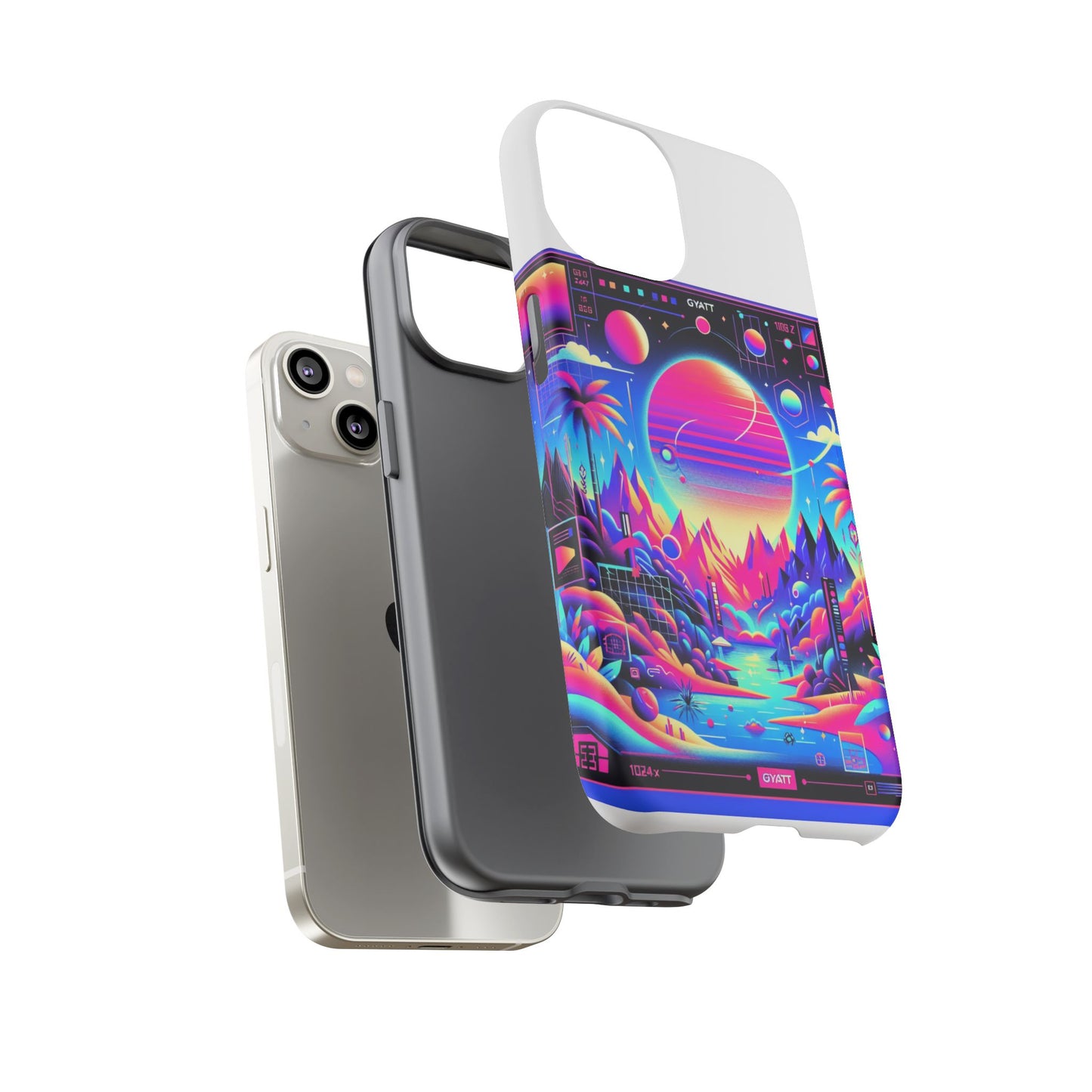 gyatt alert 3d wrap protective phone case for anime lovers