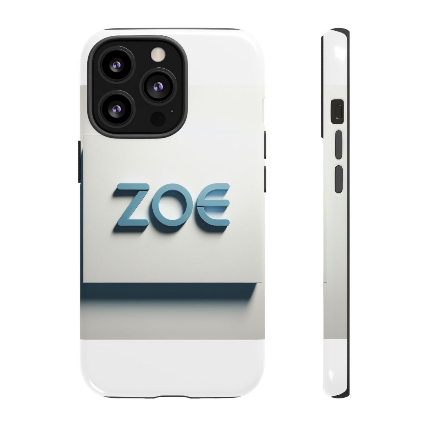 vibrant 3d lettering phone case in blue design for stylish protection compatible with iphone 13, 14, 15 & 16 – all models including pro, pro max & plus