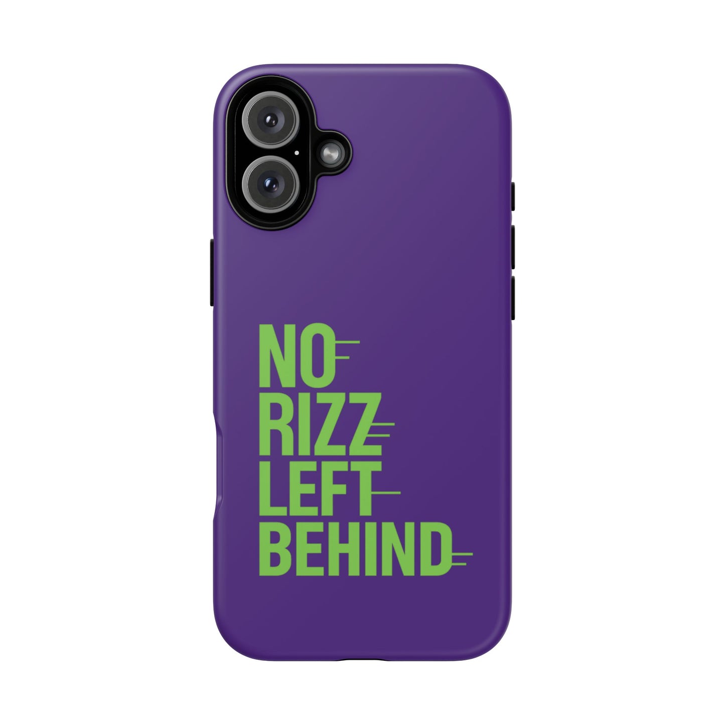 tough phone case - no rizz left behind - durable, stylish protection for active lifestyles - impact-resistant, dual layer, shock-absorbing tpu - perfect gift for tech lovers