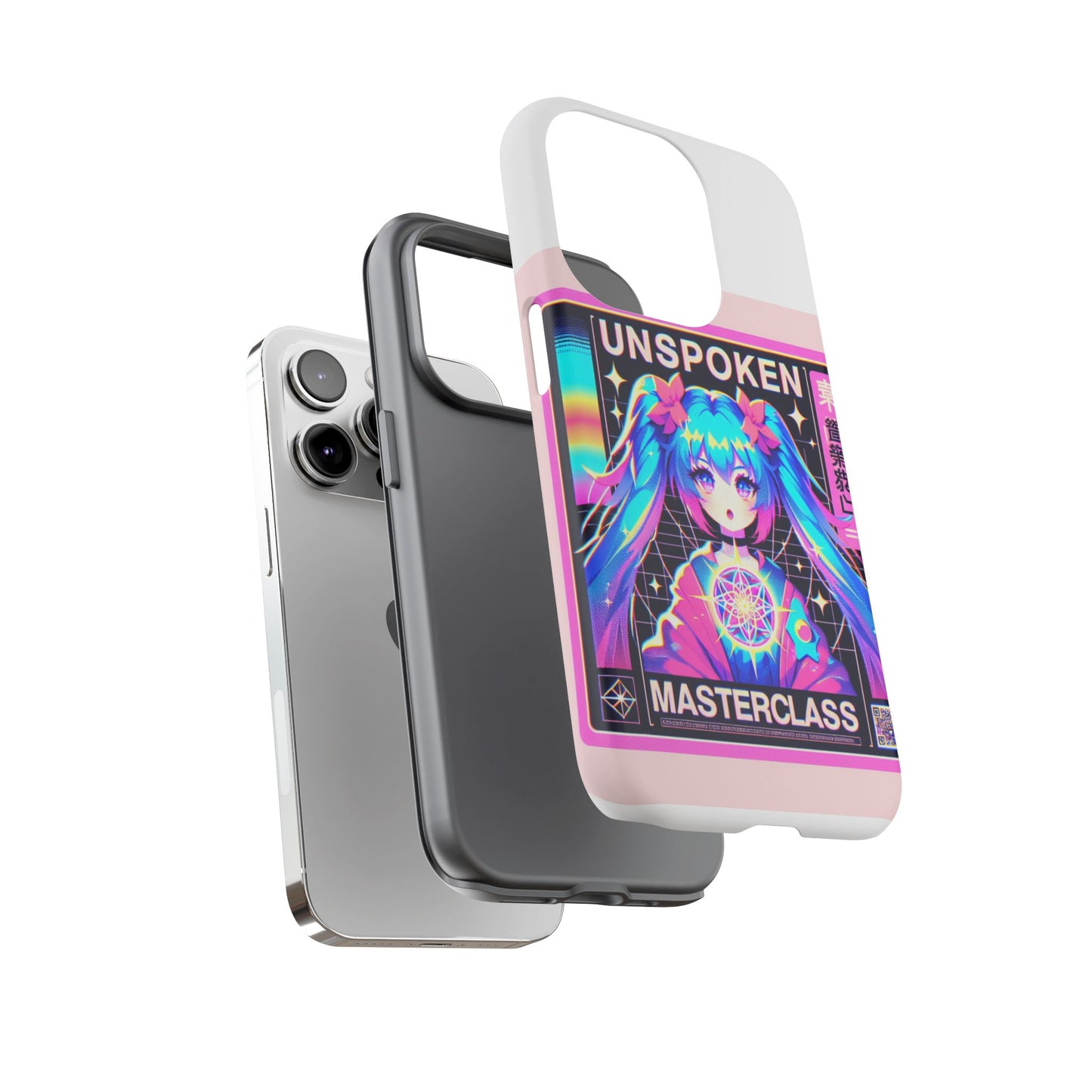 unspoken riz masterclass protective phone case, 3d wrap design, durable shock absorption, uv protected, ideal gift for anime and comic fans, glossy or matte finish